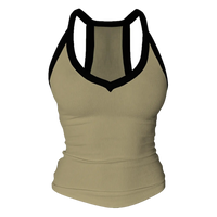 Khaki with Black